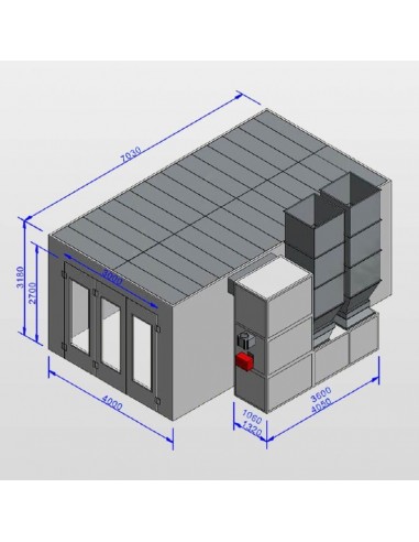 Cabina de pintura Modelo Fighter Line
