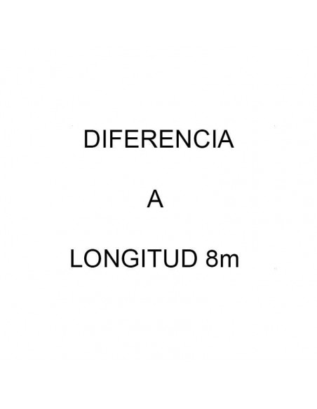 Diferencia a longitud 8m
