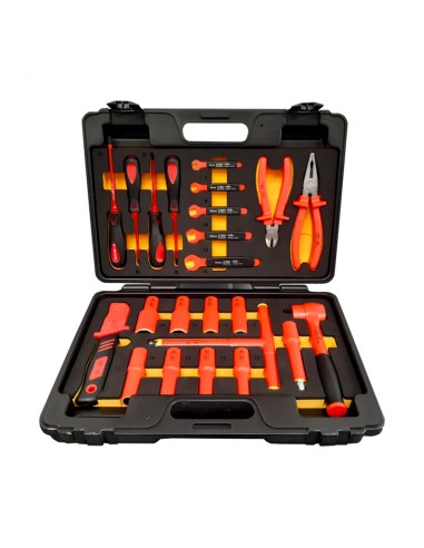 Case with 23 insulated tools