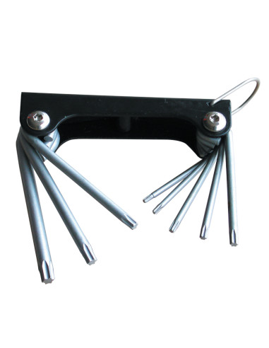 8 llaves Torx de seguridad