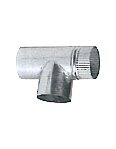 Codo Tipo "T" Salida de Humos D250 INOX