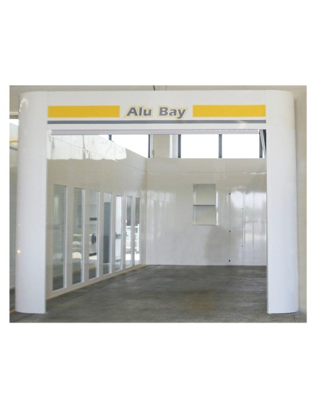 Zona de Aluminio 8x5 con laterales acristalados