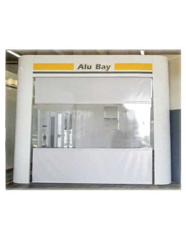 Zona de Aluminio 8x5 con laterales acristalados