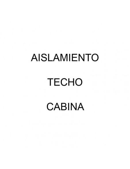 Aislamiento del techo de la cabina