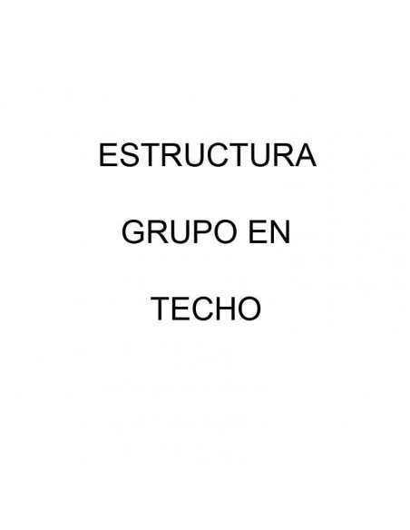 Estructura grupo techo para cabina de anchura 4.000m