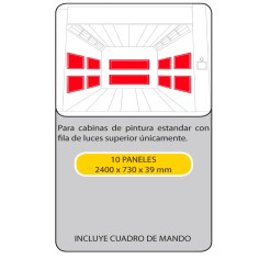 10 paneles estándar