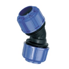 Codo igual a 45º hembra-hembra para tubo D32