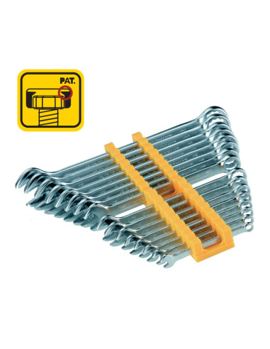 Kit de 16 llaves combinadas