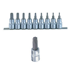 Rail de puntas de 1/2" Torx cortas