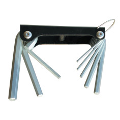 Set  of 8 hexagon key wrenches