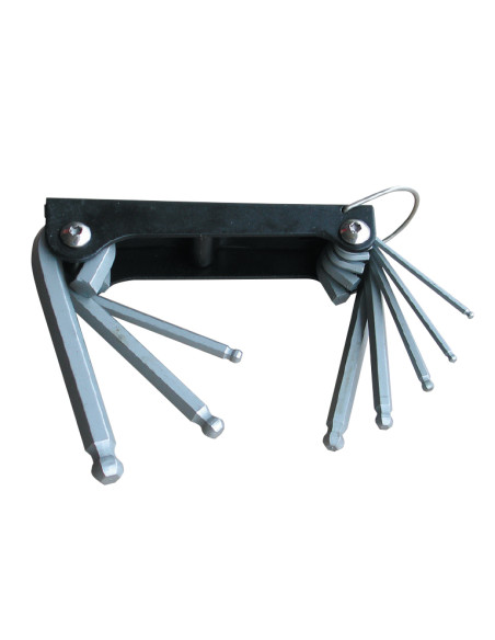 Juego de 8 llaves hexagonales de esfera